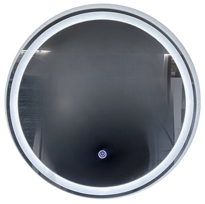Round Bathroom Mirror with LED Light