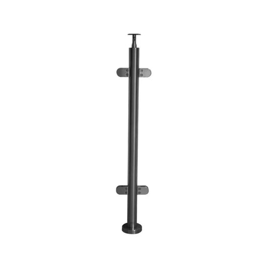 Stainless Steel Glass Round Railing Mid Post
