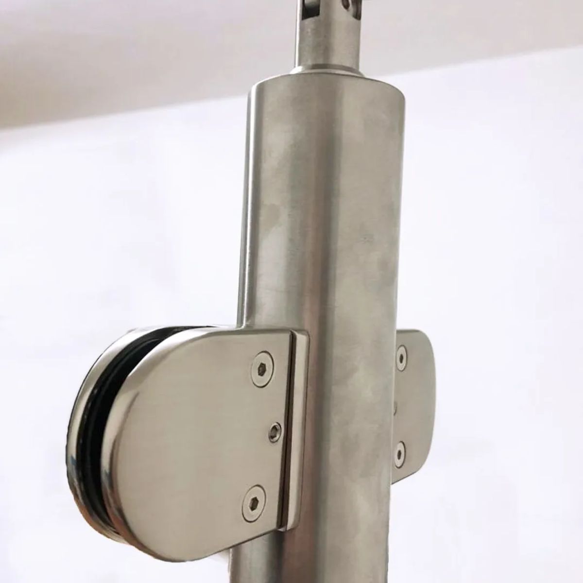 Stainless Steel Glass Round Railing Mid Post