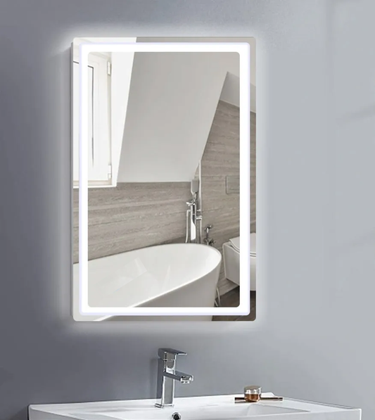 Mirror with LED light 27 1/2-In W x 35 1/2-In H
